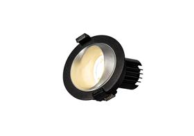 DM202415  Bonia 9 Tridonic Powered 9W 3000K 840lm 24° CRI>90 LED Engine Black/Silver Fixed Recessed Spotlight, IP20